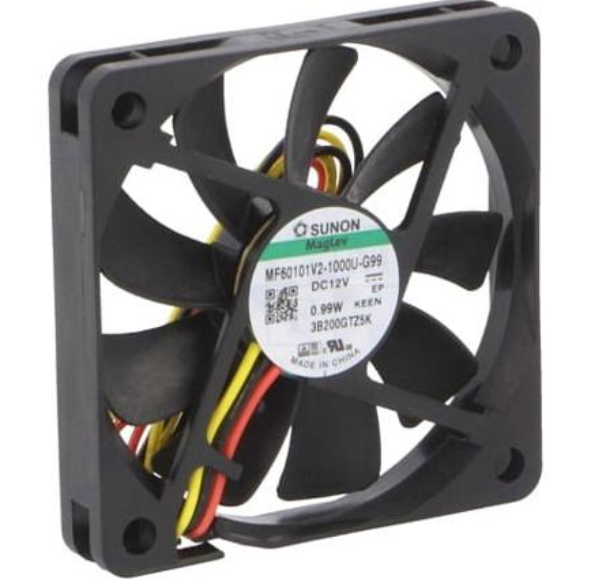 Fläkt: DC; axel; 12VDC; 60x60x10mm; 24,12m3/h; 25dBA; Vapo;