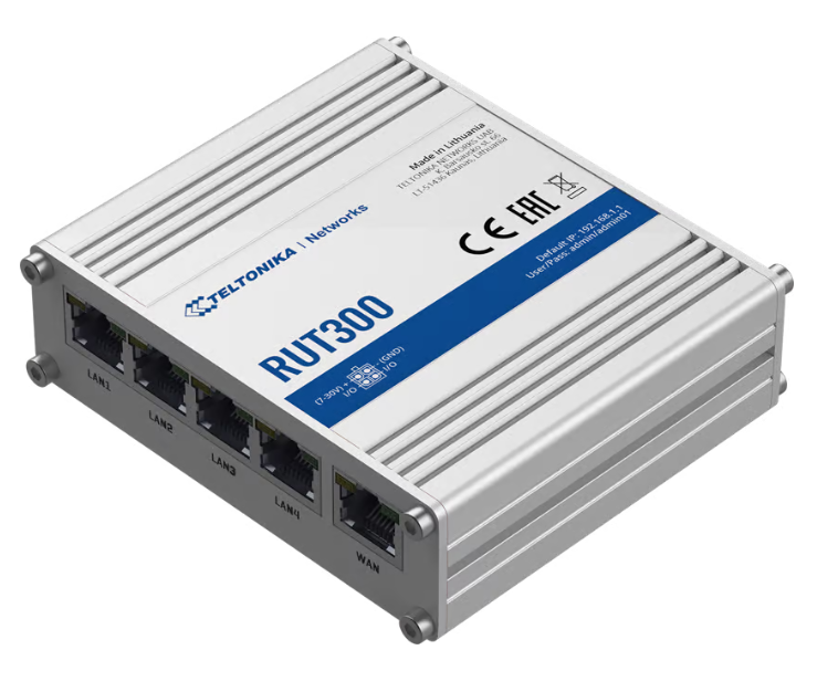 Teltonika RUT300 Industriell Ethernetrouter 