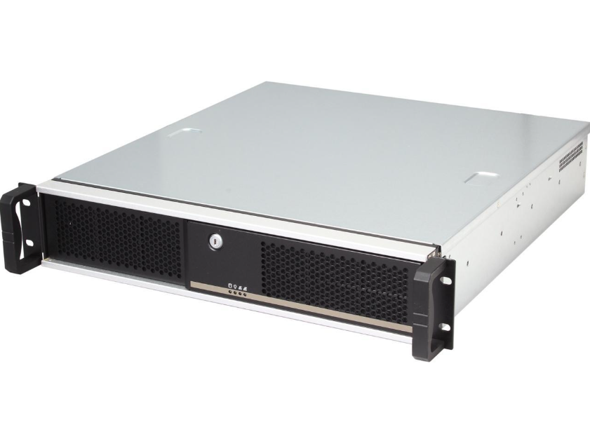 2U Chassi ATX 1x8cm Fan L-Profile Door