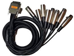 [CBL4022] 68pin VHDCI to 2 stereo XLR in and out, analog, for
