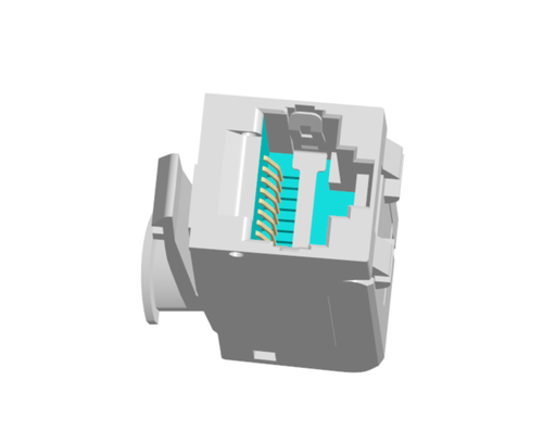 [09455451561] CONN MOD JACK 8P8C SHLD